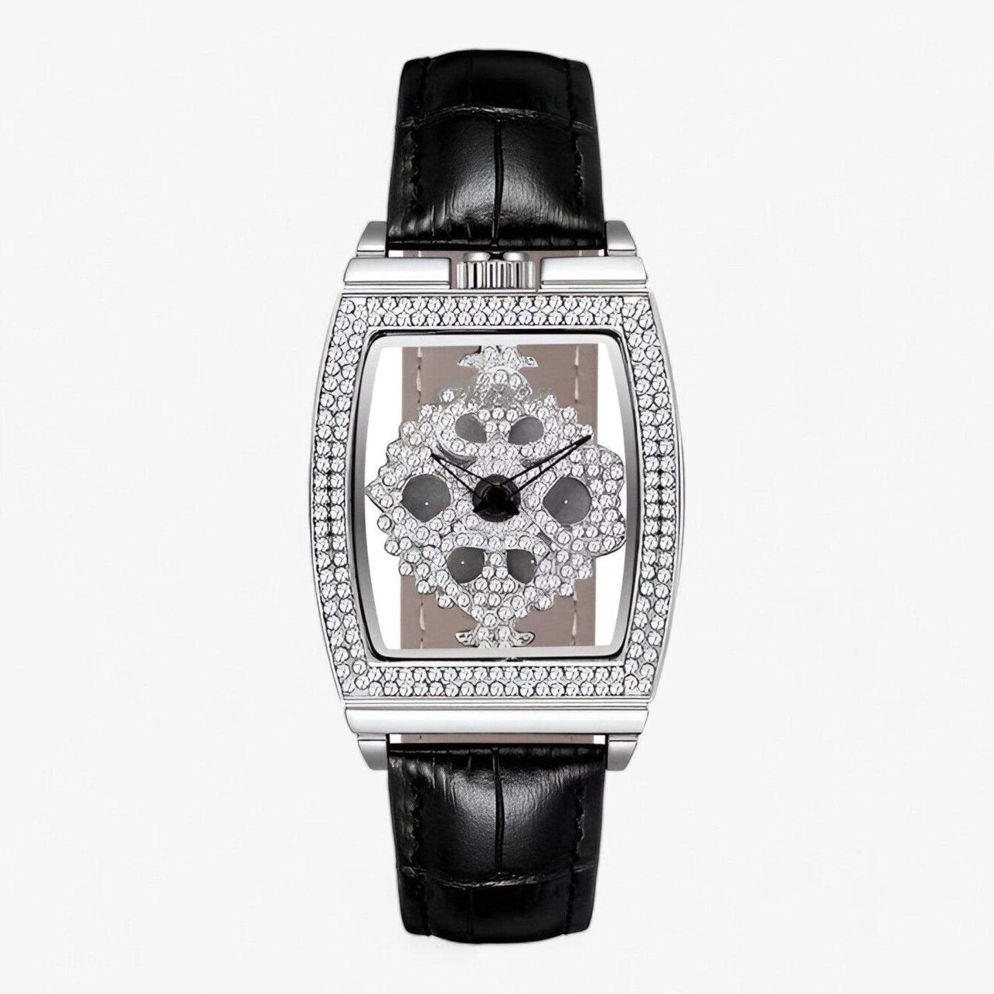 Variant image for Damklocka Tonneau Skelett Läderarmband Elegant Design-2