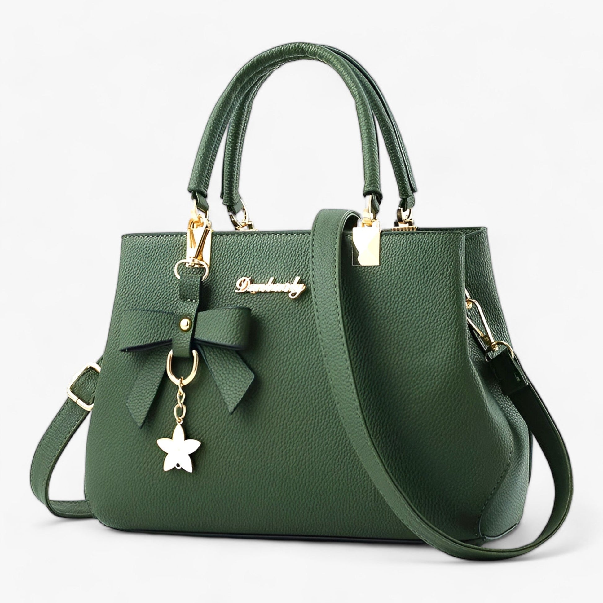 Dam Axelväska Blommönster Multifunktionell Syntetiskt Material-4