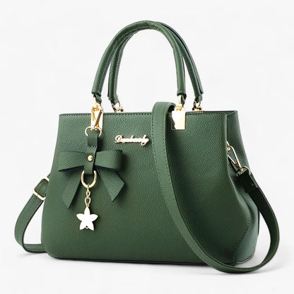 Dam Axelväska Blommönster Multifunktionell Syntetiskt Material-4