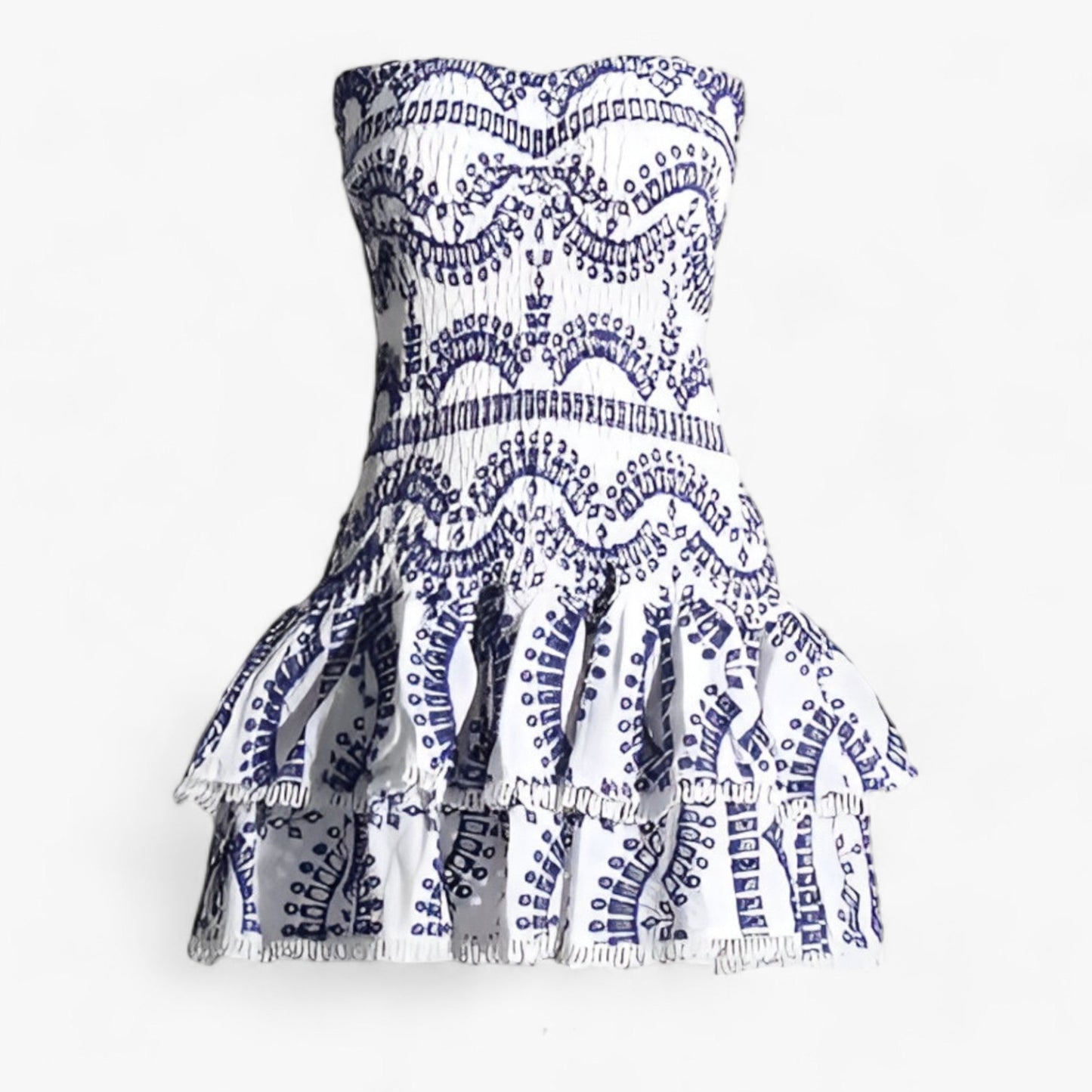 Dam Miniklänning Delad Design Bomull Polyester-6