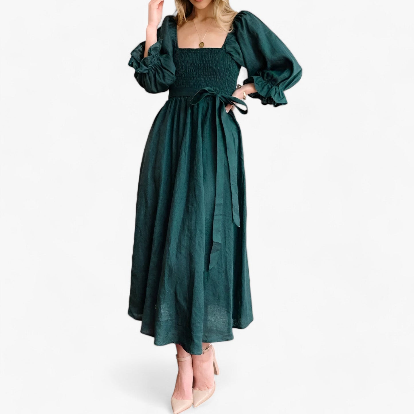 Variant image for Dam Klänning Ruffles Modern Design Polyester-17