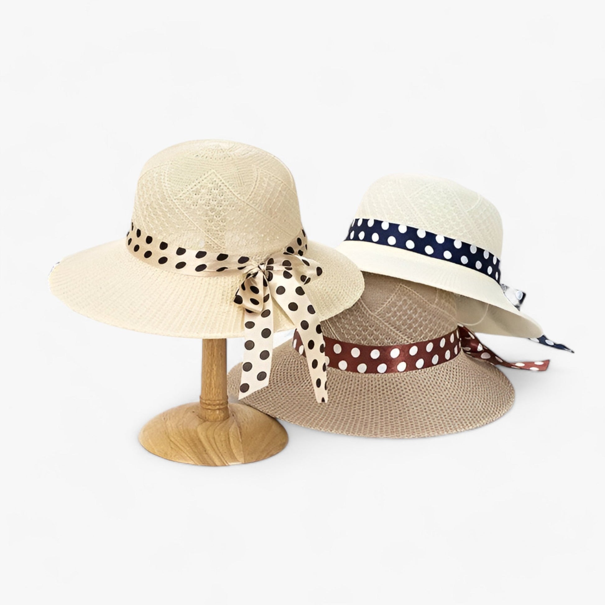 Flickhatt Strandhatt Bred Brätte Andningsbart Halm 2