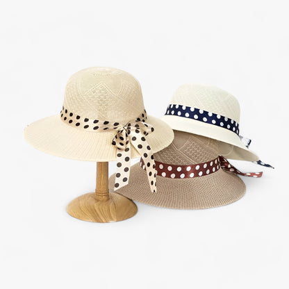 Flickhatt Strandhatt Bred Brätte Andningsbart Halm 2