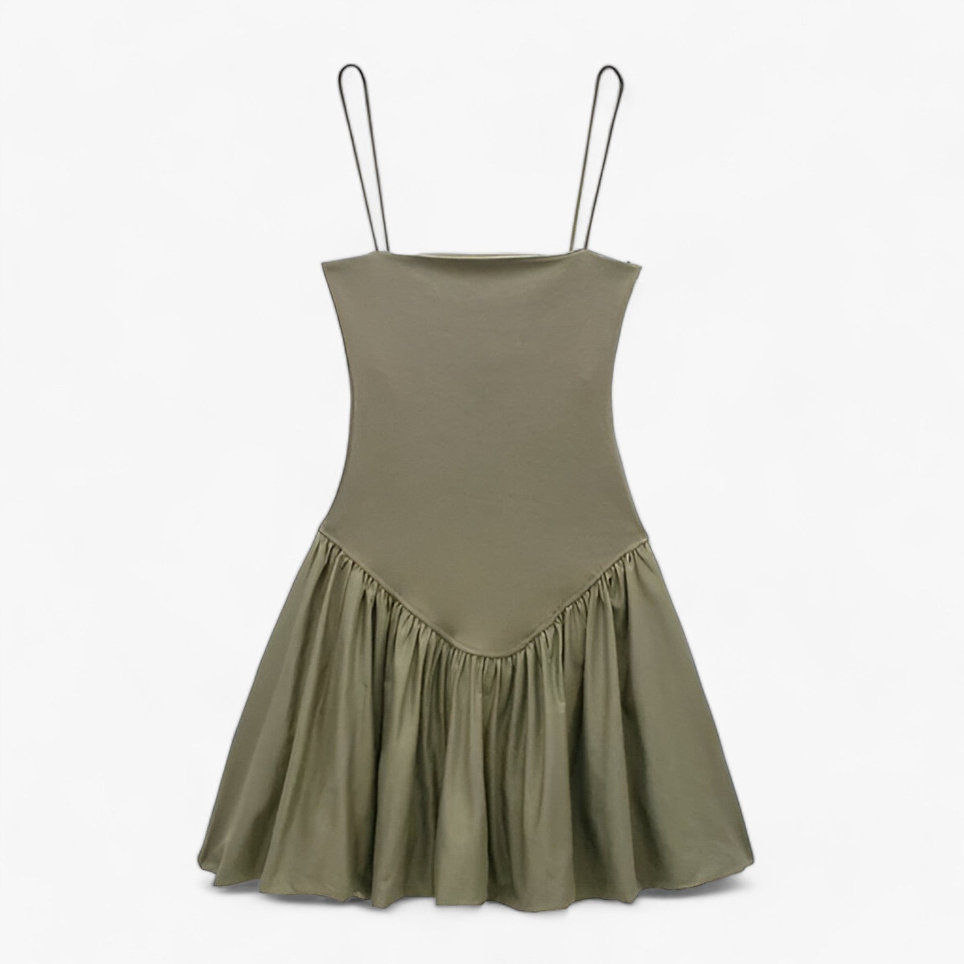 Kvinna Mini Klänning Monokrom Design Lätt Material 9