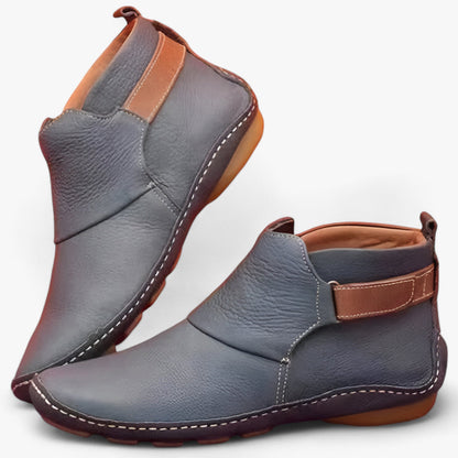 Kvinnors Boho Stövlar Slip-On med Broderi Artificiell PU-1
