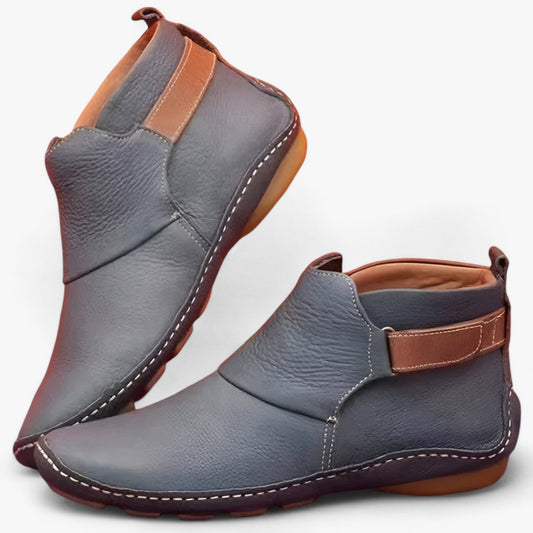 Kvinnors Boho Stövlar Slip-On med Broderi Artificiell PU-1