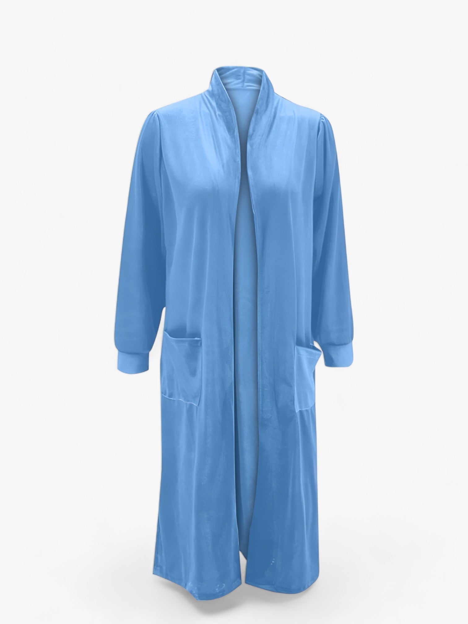 Lång Jacka Dam i Elegant Polyester med Reverskrage för Vår och Höst – Flera Storlekar 9