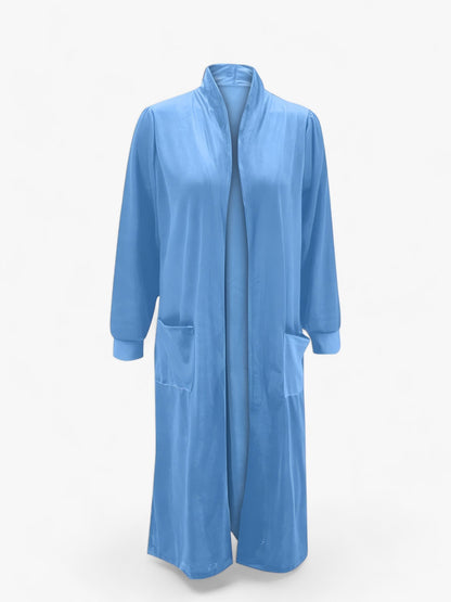 Lång Jacka Dam i Elegant Polyester med Reverskrage för Vår och Höst – Flera Storlekar 9