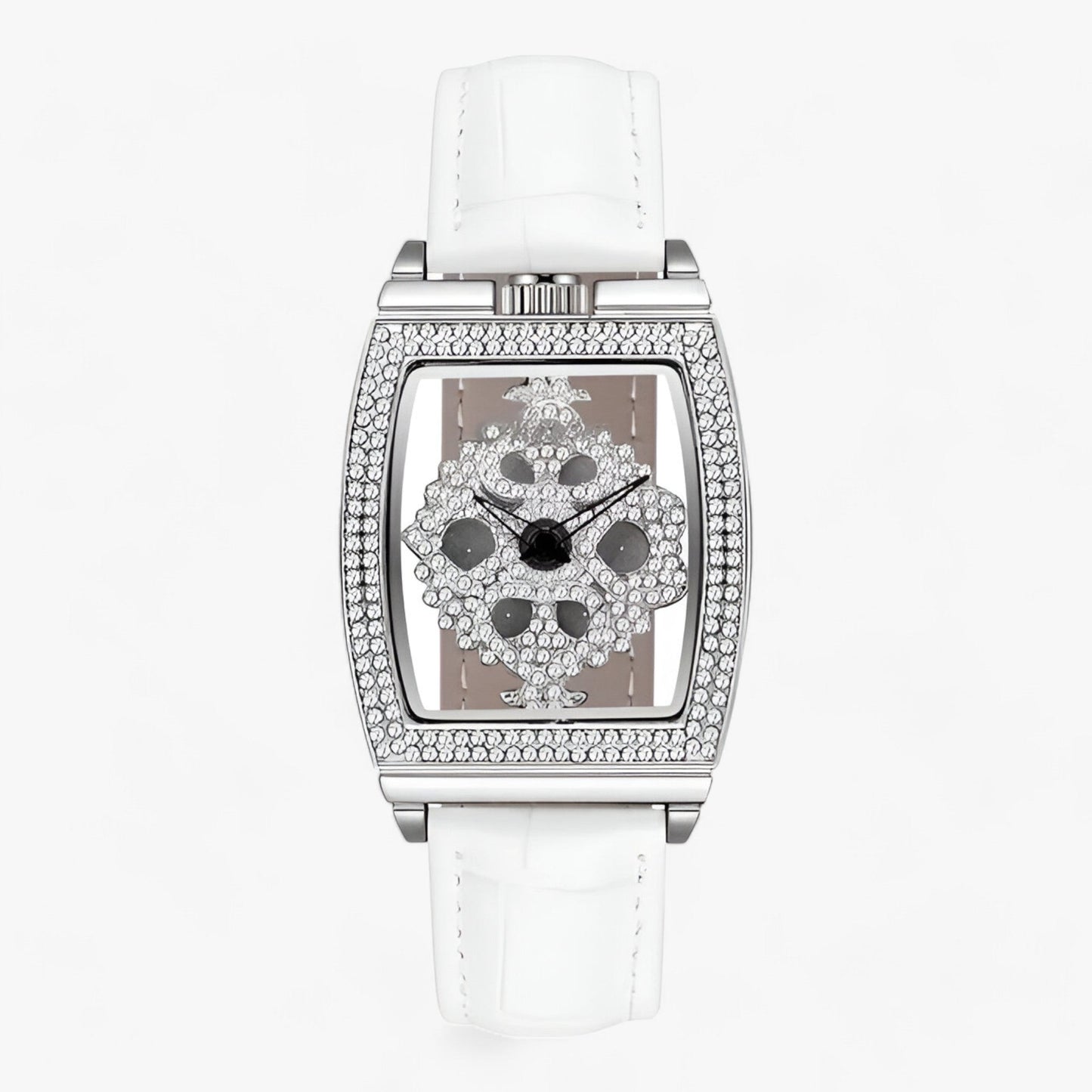 Variant image for Damklocka Tonneau Skelett Läderarmband Elegant Design-3