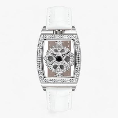 Variant image for Damklocka Tonneau Skelett Läderarmband Elegant Design-3