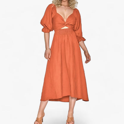 Variant image for Dam Klänning Ruffles Modern Design Polyester-9