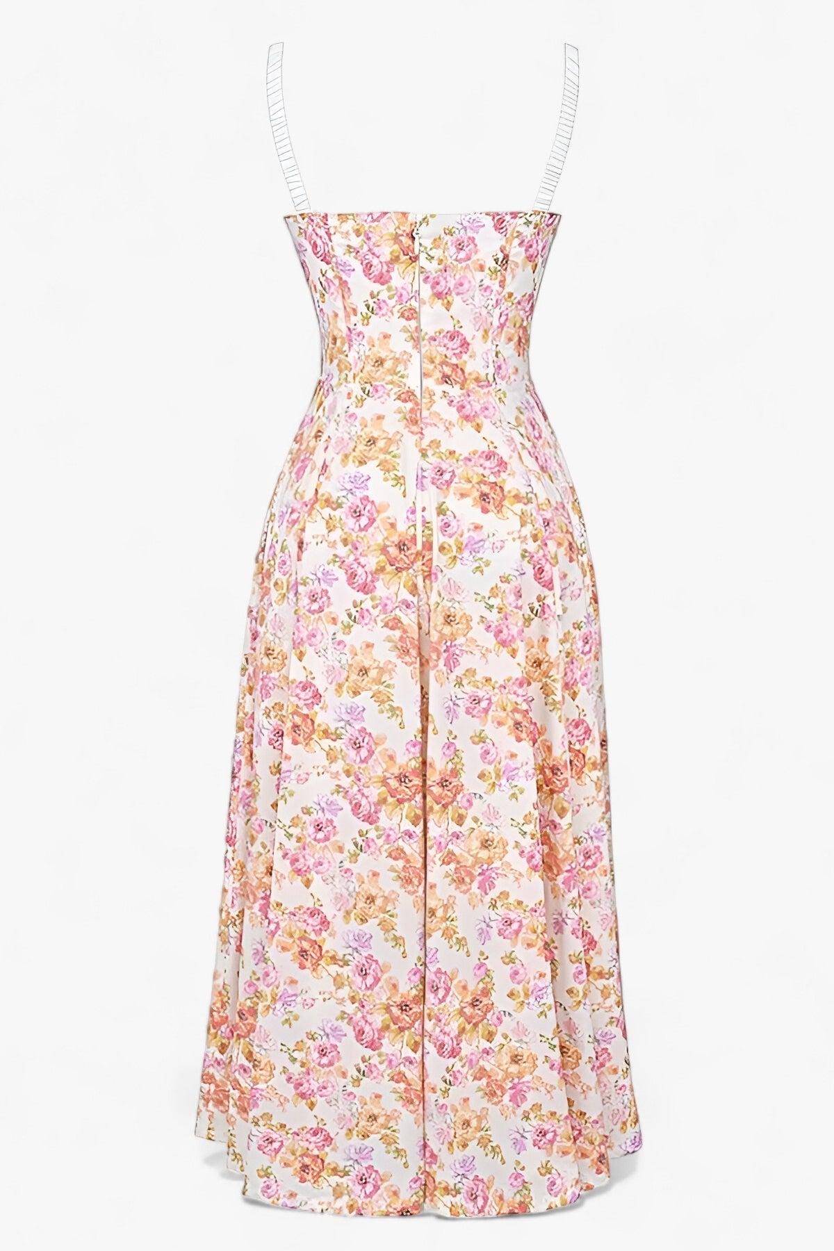 Fina Dam Klänningar Blommönstrad Spetsdetaljer Polyester 2