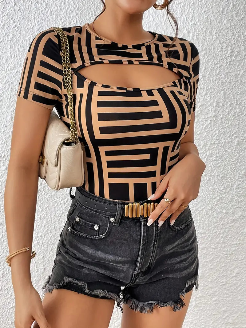 Variant image for Dam T-shirt Klyvning Andningsbart Material-1