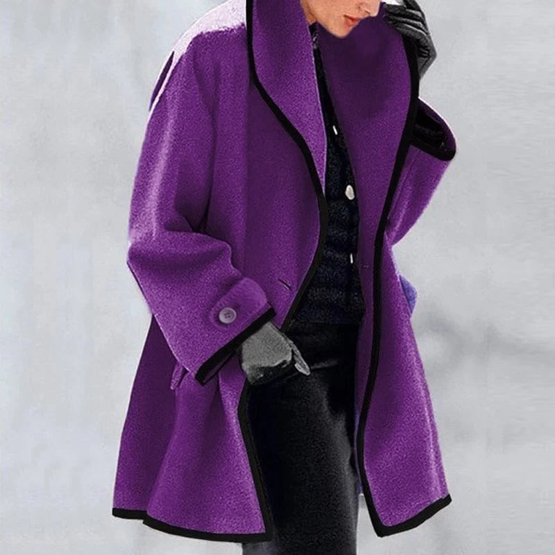 Dam Övergångsjacka Trendig Design Polyester Normal Passform-3
