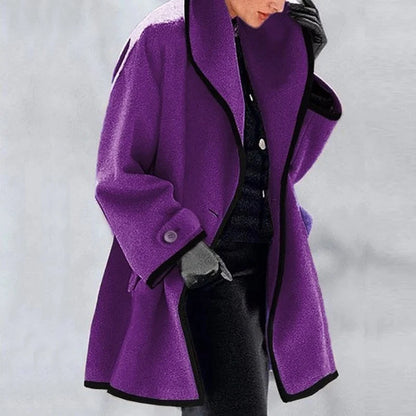Dam Övergångsjacka Trendig Design Polyester Normal Passform-3