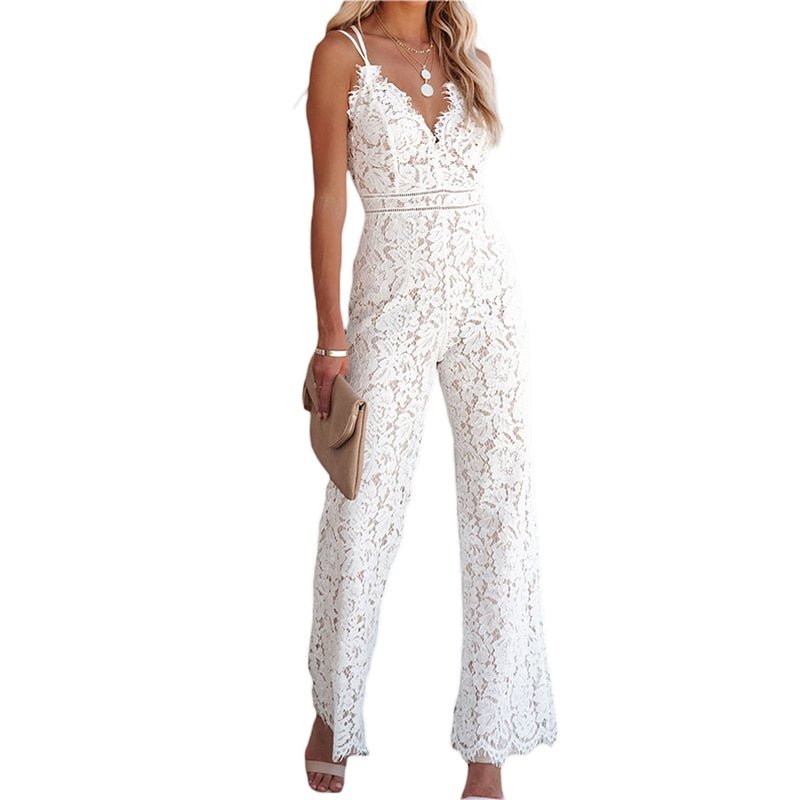 Dam Jumpsuit Modern Stil Andningsbart Material 5