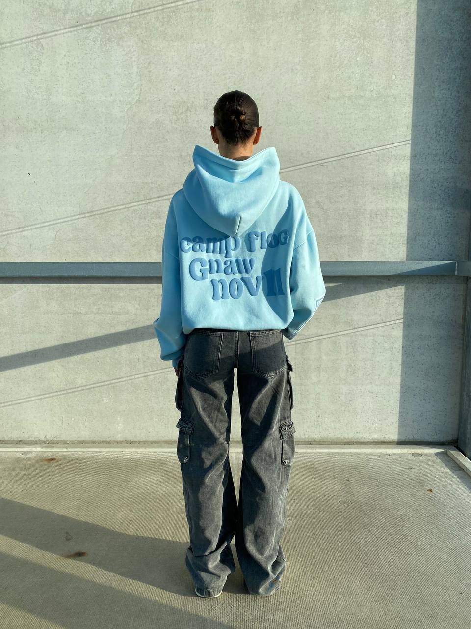 Lång Hoodie Dam Premium Kvalitet 100% Bomull Avslappnad Passform 5