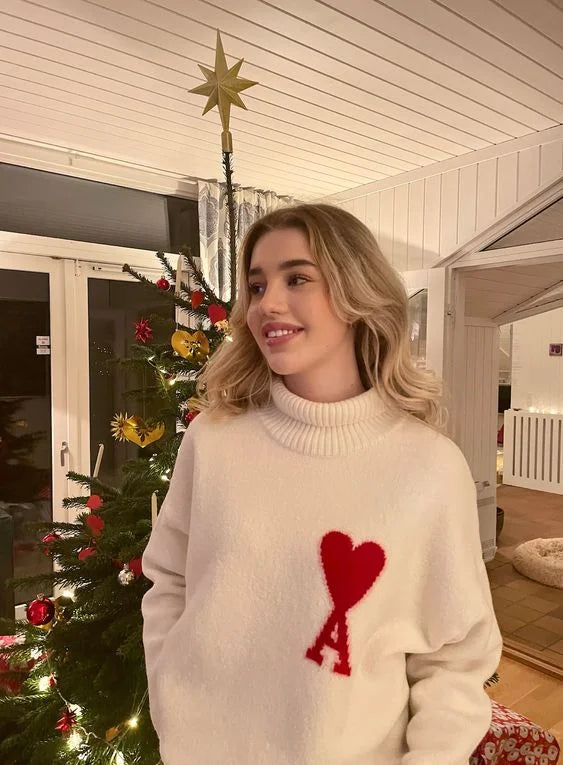 Dam Turtleneck Tröja Klassisk Ull Komfortabel-1