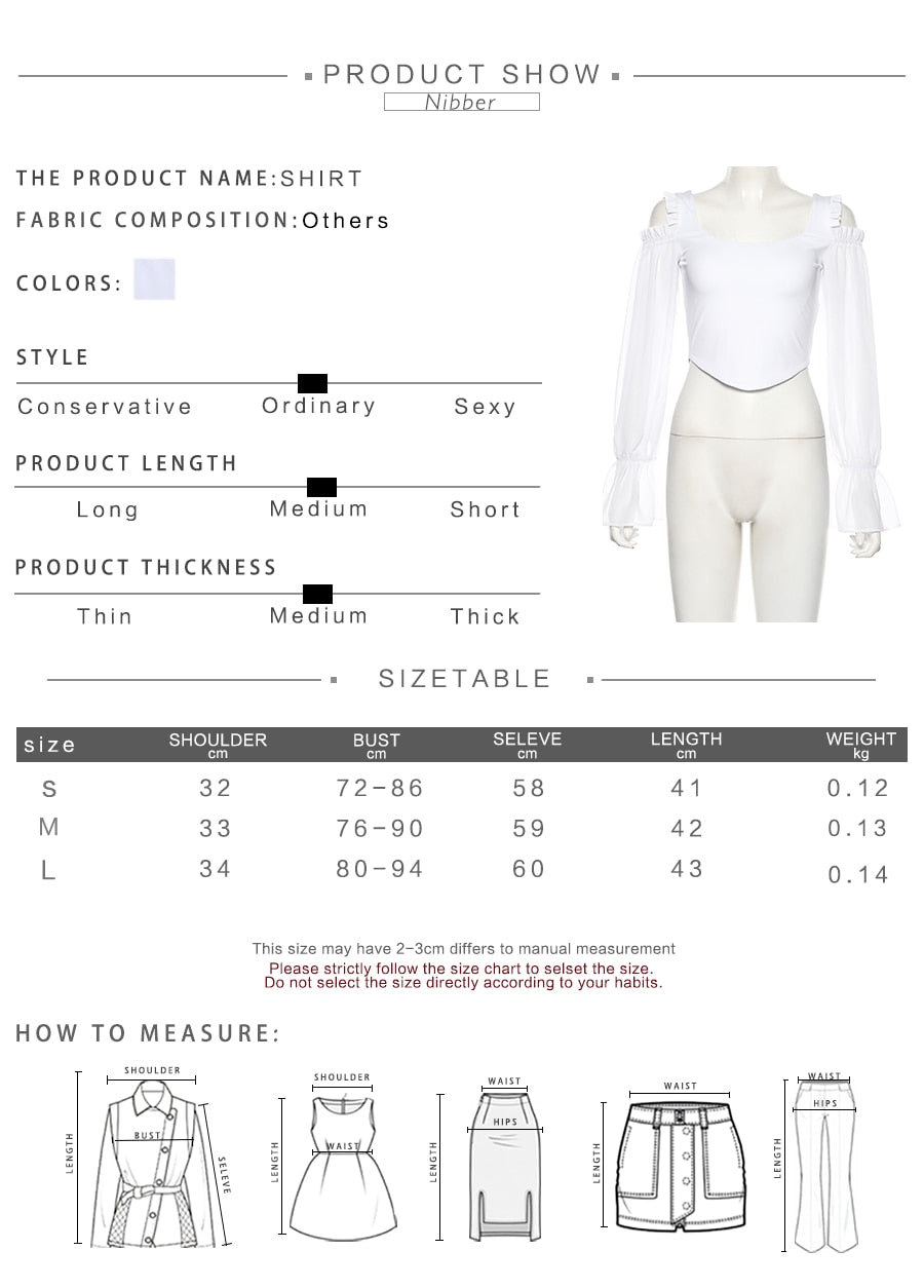 Kvinnors Off-Shoulder Topp Utsvängda Ärmar Polyester Spandex-2