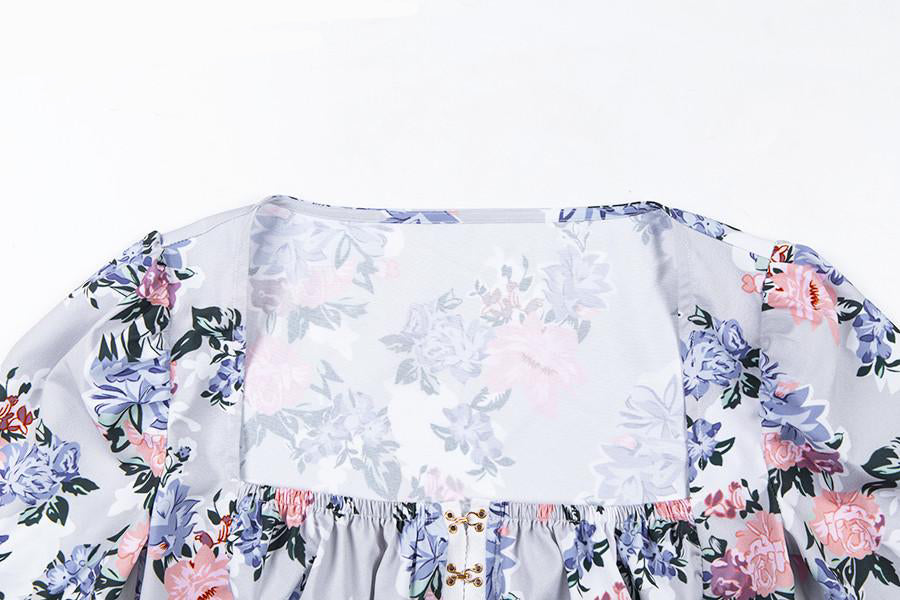 Dam Glittrig Topp med Puffärmar i Polyester - Fyrkantig Halsringning och Paljetter-5