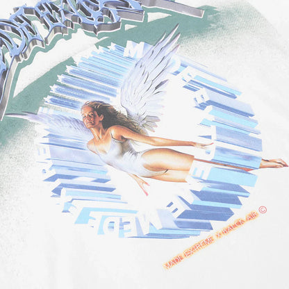 Dam T-shirt Överdimensionerad Cirkulär Halsringning 100% Bomull-3