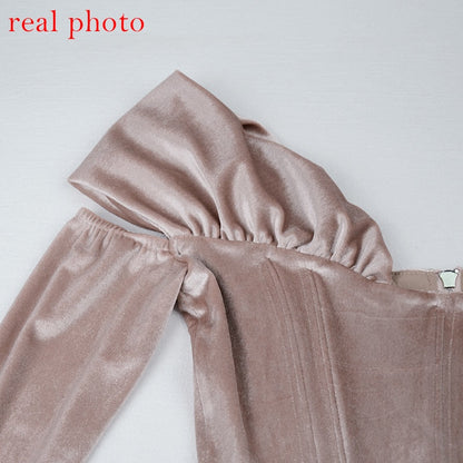 Kvinnors Topp Puffärmar Polyester Spandex-5