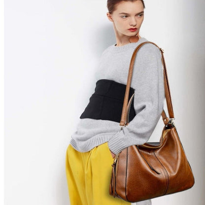 Dam Handväska Justerbar Axelrem Eco Leather Elegant Design-5