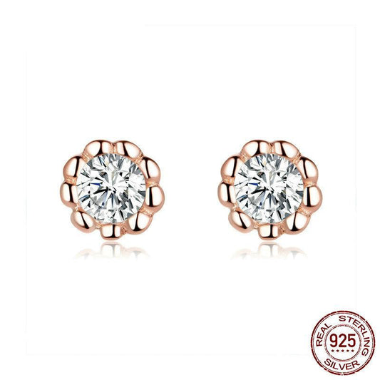 Kvinnors Örhängen Modern 925 Sterling Silver Roséguld-1