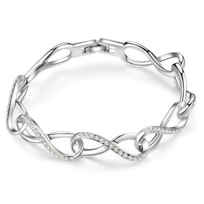 Kvinnors Kedjearmband Oändlig Kärlekssymbol Kopparlegering-5