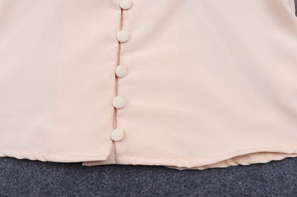 Kvinnors Blus V-ringning Lykta Ärmar Polyester Spandex-6