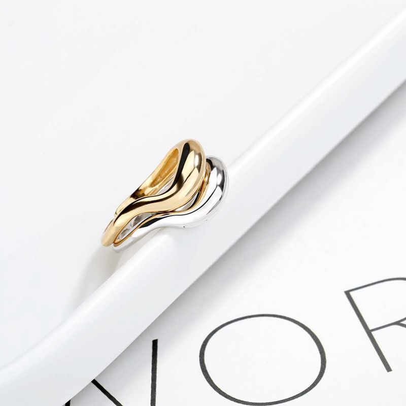 Variant image for Damring Dubbel Loop 925 Sterling Silver Elegant Design-1