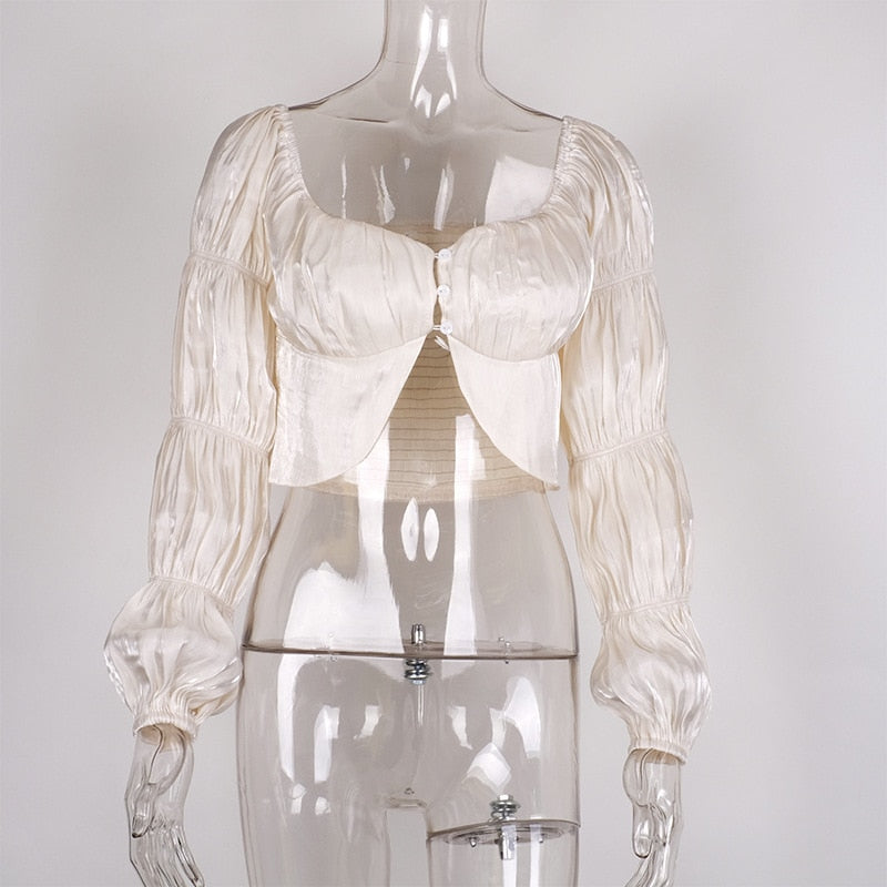 Damklänning Off-Shoulder med Lanternärm och Volang i Polyester och Spandex-5