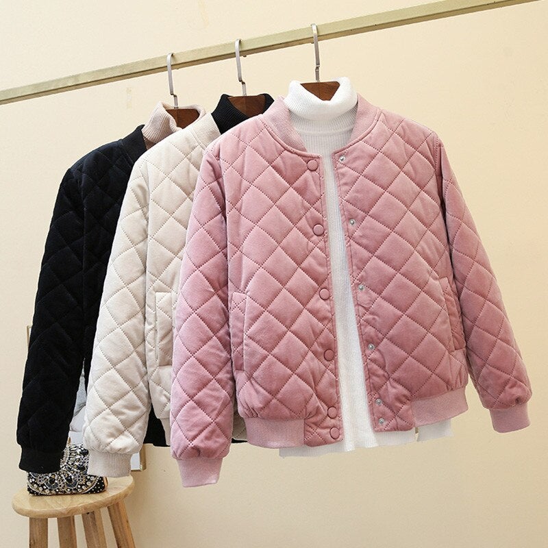 Damjacka Quiltad Vindresistent Bomull Polyester-1