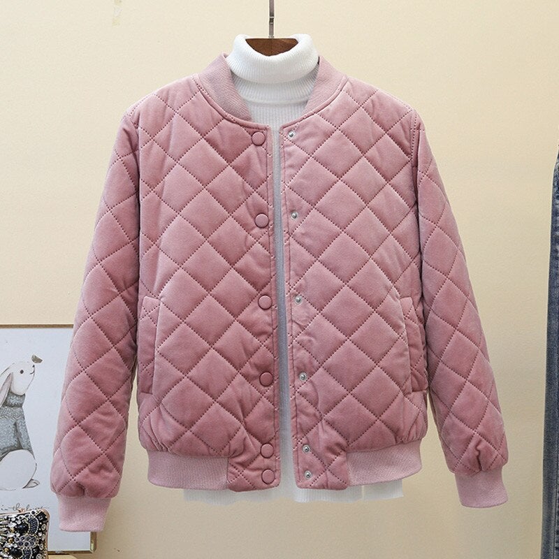 Damjacka Quiltad Vindresistent Bomull Polyester-2