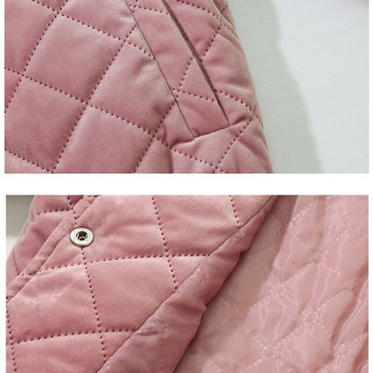 Damjacka Quiltad Vindresistent Bomull Polyester-4