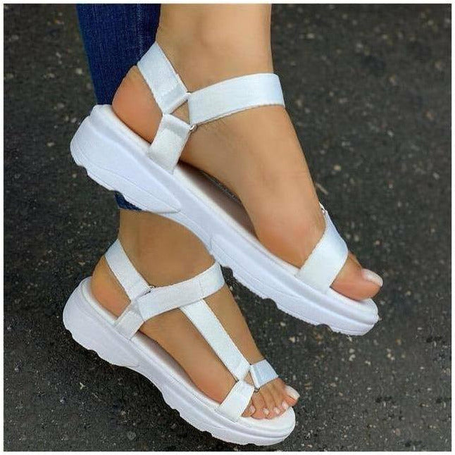 Sandaler Dam Bekväma Gummi Ankelrem Färgglada 7