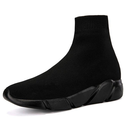 Herr Sneakers Slip-On Strumpstil Textil Komfort 9