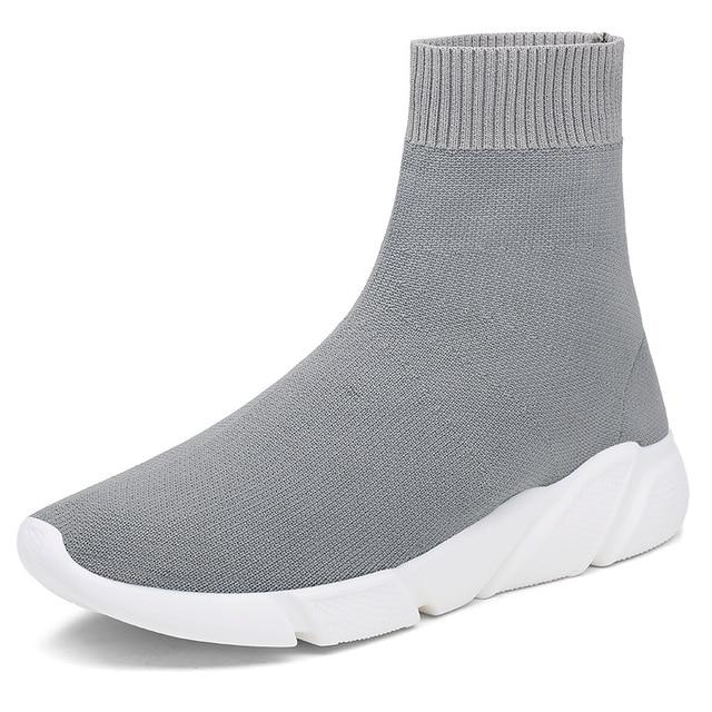 Herr Sneakers Slip-On Strumpstil Textil Komfort 12