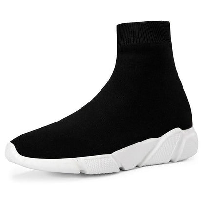Herr Sneakers Slip-On Strumpstil Textil Komfort 8