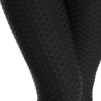 Dam Leggings Hög Midja Elastiskt Material för Träning och Vardagsbruk-6