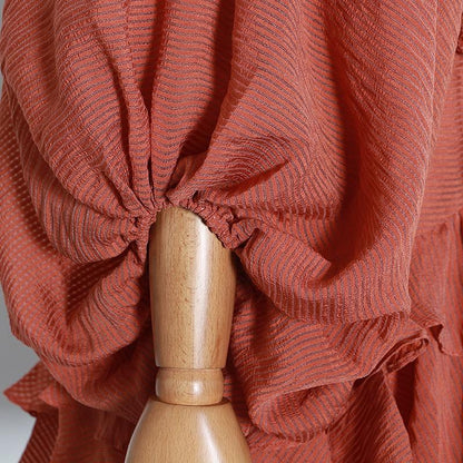 Dam Topp Festtoppar med Ruffles i Bomull och Polyester-4