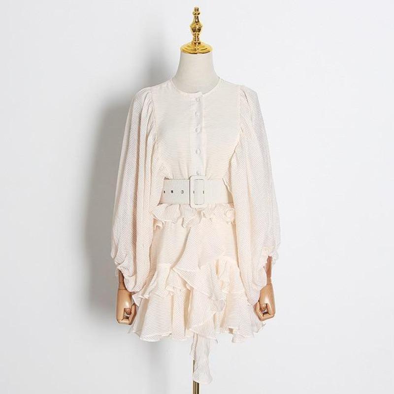 Variant image for Dam Topp Festtoppar med Ruffles i Bomull och Polyester-8