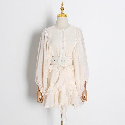 Variant image for Dam Topp Festtoppar med Ruffles i Bomull och Polyester-8