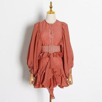 Variant image for Dam Topp Festtoppar med Ruffles i Bomull och Polyester-3