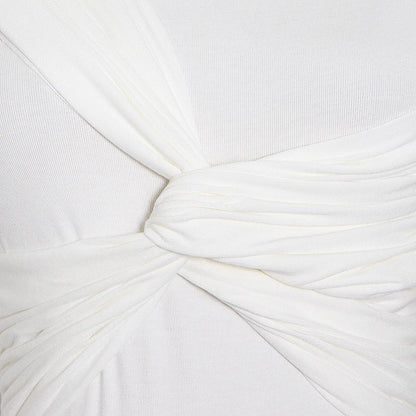 Herrskjorta Stickad Rund Hals Bomull Polyester-6