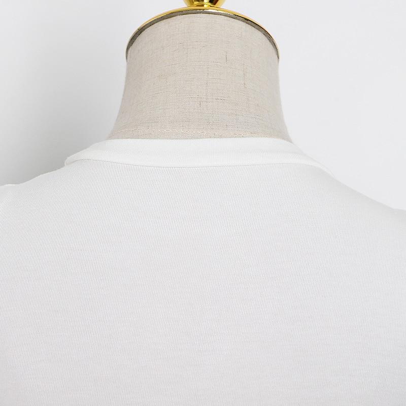 Herrskjorta Stickad Rund Hals Bomull Polyester-3