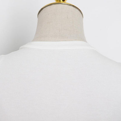 Herrskjorta Stickad Rund Hals Bomull Polyester-3