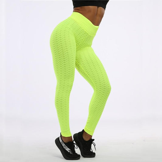 Dam Leggings Hög Midja Elastiskt Material för Träning och Vardagsbruk-1