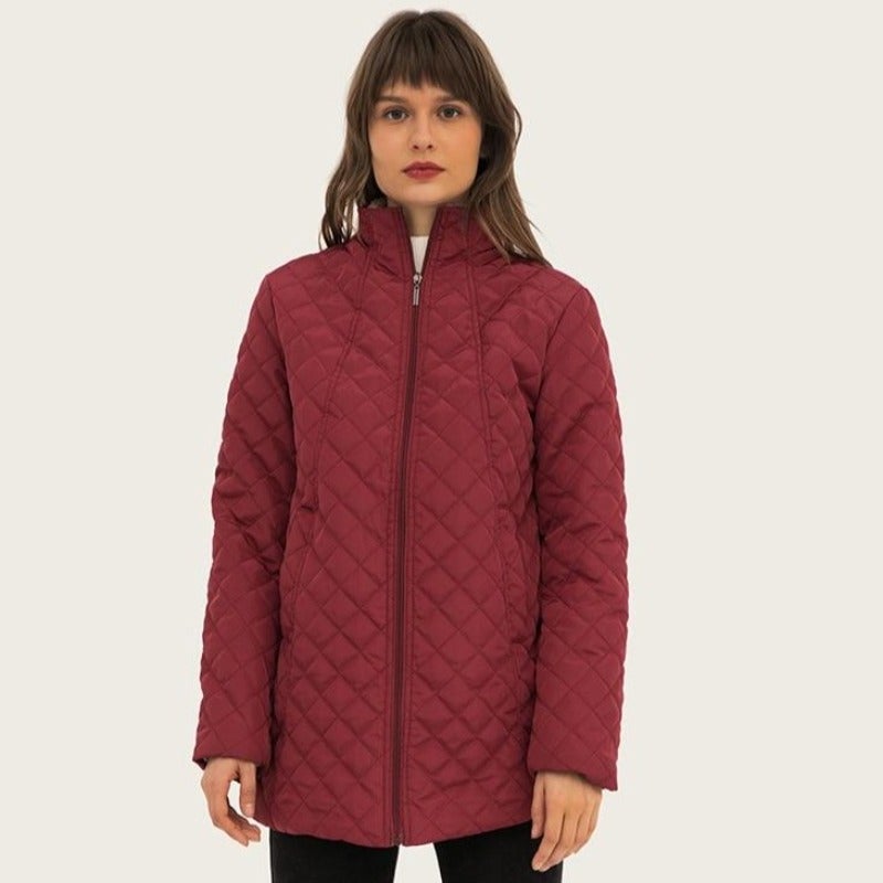 Damjacka Modern Design i Bomull och Polyester för Hösten-2