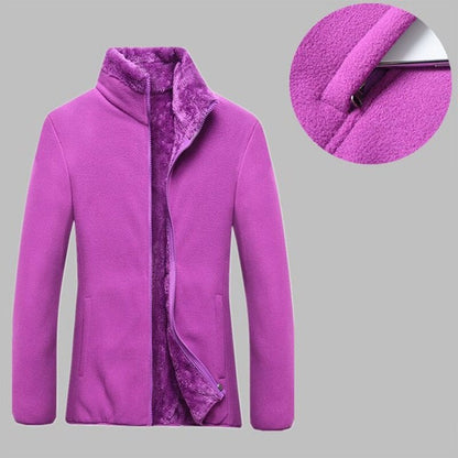 Dam Fleecejacka Mysig Teddy Fleece Design för Värme och Komfort-6